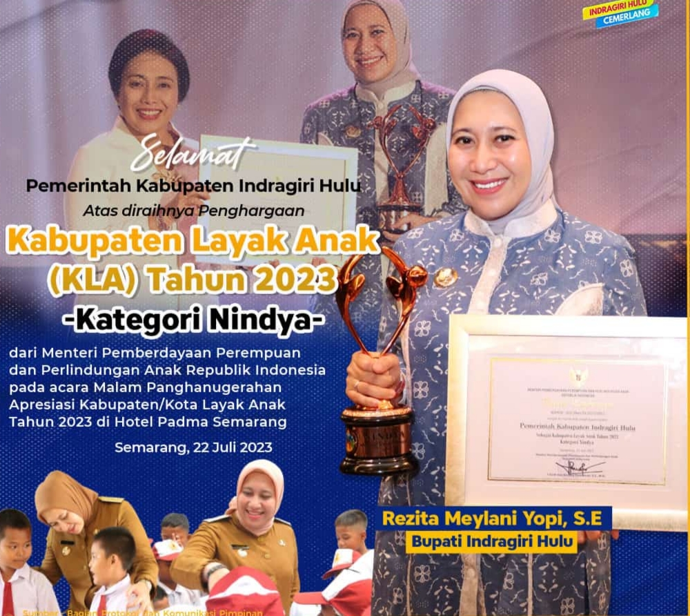 Penghargaan Kabupaten/Kota Layak Anak (KLA) Tahun 2023
